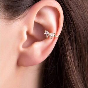 Diamond cuff earrings N1244